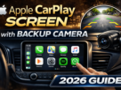 Apple CarPlay screen with backup camera