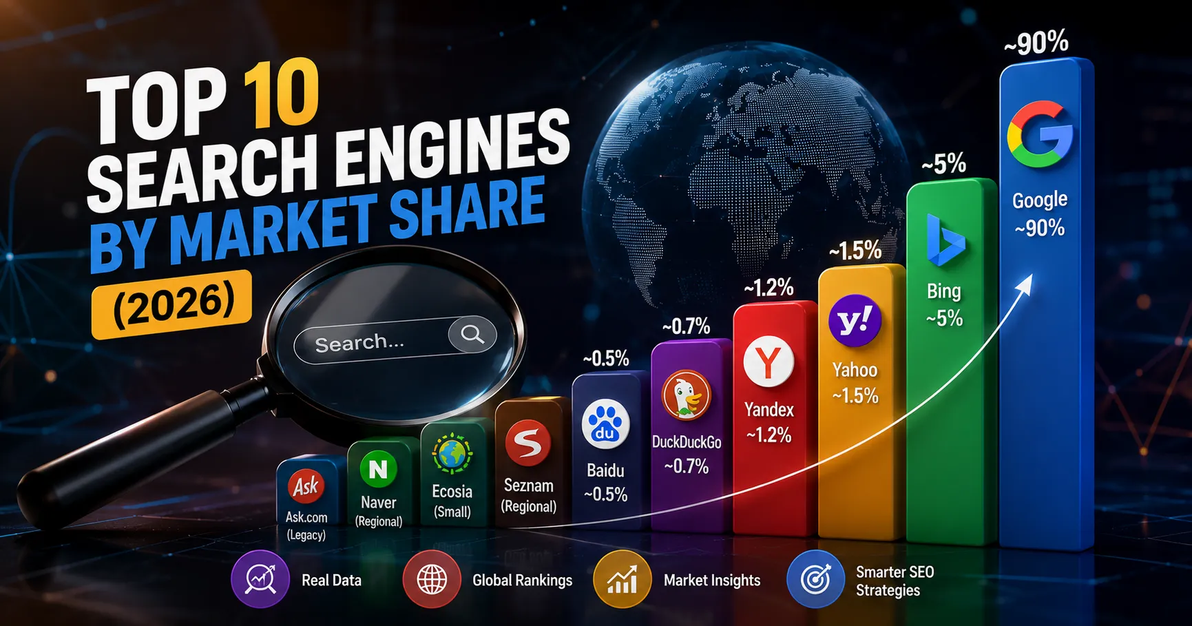 search engines by market share