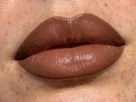 Brown lip combo makeup look