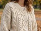Cozy knit sweater baddie outfit