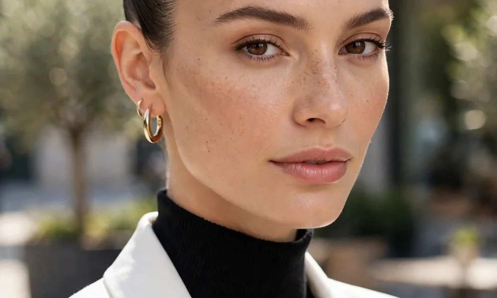 Sleek bun hairstyle clean baddie look