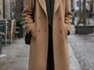 Winter baddie outfit with long coat and boots